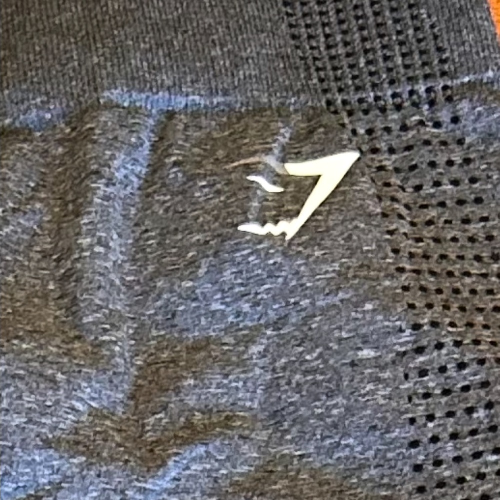 Gymshark Gray High Waisted Leggings Small Mesh Panel Workout